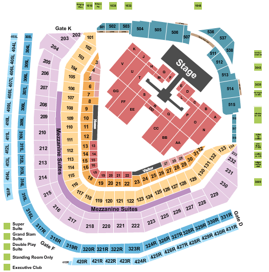 Wrigley Field ATEEZ Seating Chart